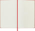 Moleskine Classic Notebook, Hard Cover, Large (5" x 8.25") Squared/Grid, Scarlet Red, 240 Pages