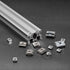 uxcell T Nuts, 50pcs Nickel Plated Carbon Steel T Slot Bolts, 3030 Series M6 Hammer Head Fastener, Silver