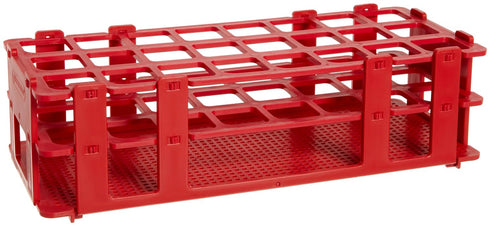 SP Bel-Art No-Wire Test Tube Rack; For 20-25mm Tubes, 24 Places, Red (F18746-0003)