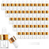 50 Pack 1ml Clear Glass Dropper Bottles, Mini Sample Bottles with 2 Pcs Plastic Droppers for Essential Oils