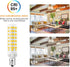 E12 100W Dimmable Bulbs C7 3000K 10W 1000 T6 Bulbs 6 Pack Replacement LED Candelabra Warm White Lumen LED Chandelier