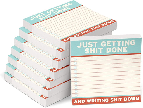 Knock Knock Getting Shit Done Large Sticky Notes – 4 x 4-inches (Pack of 8)