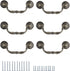 6PC Nostalgic Chic Vintage Bronze Drawer Handles, Drooping Guardrail Dresser Cabinet Handles (3.78in)