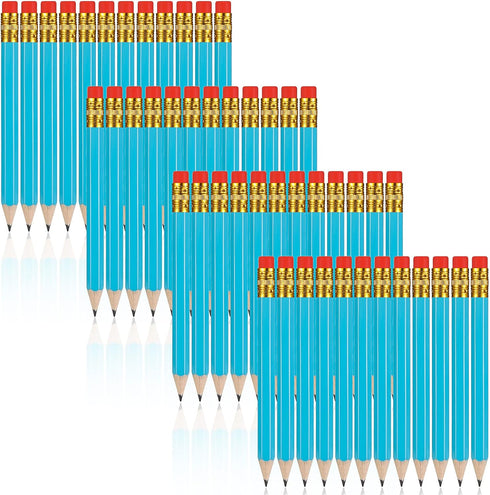 Zonon 48 Pieces Golf Pencils with Eraser, Mini Short Pencils for Kids Bridal Shower School Office Writing Drawing