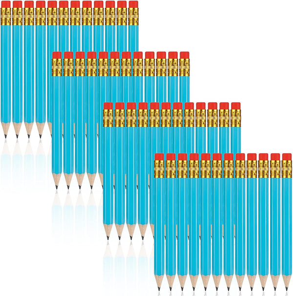Zonon 48 Pieces Golf Pencils with Eraser, Mini Short Pencils for Kids Bridal Shower School Office Writing Drawing