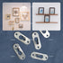 AUEAR Metal Keyhole Hanger, Picture Frame Mirror Cabinet Hanging Fasteners (20 Pack, Silver)