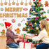 Whaline 76Pcs Merry Christmas Classroom Decoration Kit, Gingerbread Candy Cane Cutouts with Red White Stripes Border