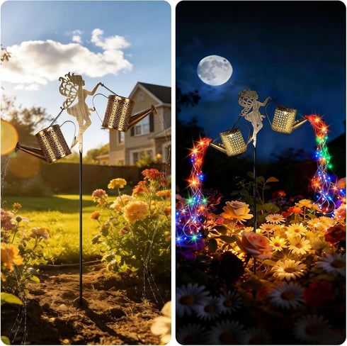 SRNPMIU Yard,IP65 2PCS Solar Watering Can Light - Solar Yard Decorations Outdoor,Garden Decor Lights for Waterproof