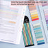 WSCHU 1120Pcs Sticky Tabs for Annotating Books, Writable Morandi Translucent Sticky Note Tabs, Repositionable Book