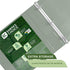 Samsill Earth's Choice 2 Pack, 2-Inch Durable D-Ring View Binder, Eco-Friendly, USDA Certified Biobased, Sage Green