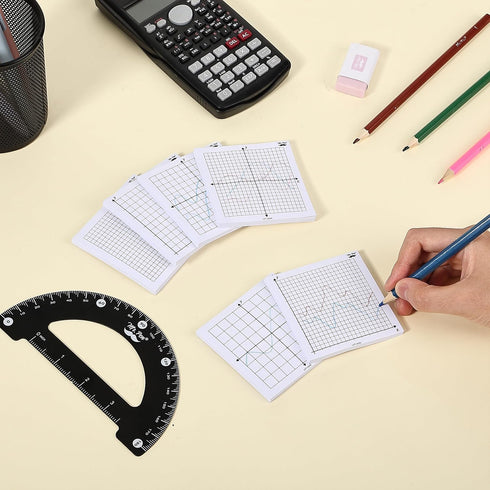 Mr. Pen- Graph Paper Sticky Notes, 6 Pads, 3x3 Inch, Math Graph Paper, Grid Sticky Notes