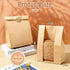 Yuanan 150PCS Window,14" 8.3" 3.5" 30 Bakery Bags with X X Cookie Bags Bread for Homemade Bread, Sourdough Breads Paper