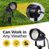10W,120V (2 Packs) Outdoor Landscape Lighting AC,Warm White Waterproof LED Landscape Lights for Yard,Patio,Lawn, Wall