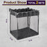 Large Mesh Slatwall Baskets 2 Sets, 16x16x12 Inch with 4 Hooks, 48L Mounted Hanging Baskets for Shop Garage Gym