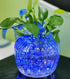 Bright LED Battery Operated Flameless Tea Light, Waterproof Submersible Candle for Party & Wedding, Pack of 12 (Blue)