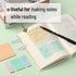 Mr. Pen Transparent Sticky Notes, 200 pcs, Pastel Colors, See Through Sticky Notes for Annotation and Bible Journaling.