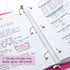 BAZIC 3 Ring Binder, 1/2" Economy View Binders Organizer - Fuchsia, Round Ring, Holds 100 Sheets Paper, for School,