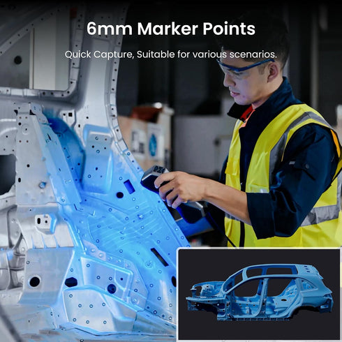6 mm 3D 3D 3D 500 Revopoint Scanning Marker Dots for Scanners, Tracking Dots, High Reflectivity Reference Point