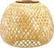 UPKOCH Woven Bamboo Lamp Shade 7.67 Inch Pendant Light Cover Rustic Rattan
