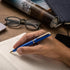 ZenZoi Blue Ballpoint Pen - Premium Pen with Gold Trim, Smooth Writing Schmidt Ink Refills, Luxury Gift Set