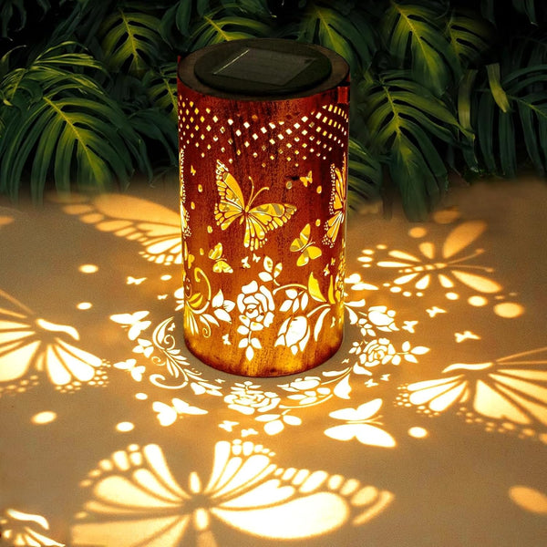 Butterfly Solar Lanterns Outdoor Waterproof Hanging Lights, Butterfly Gifts for Women Mom