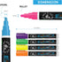 LANA & LUCA 6mm (8 Pack) Liquid Chalk Markers for Blackboards - Bold Color Dry Erase Marker Pens - Chalkboards Signs