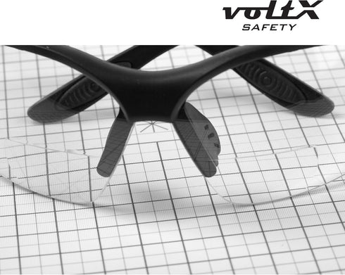 voltX 'CONSTRUCTOR' BIFOCAL Reading Safety Glasses (CLEAR +3.0 Dioptre), ANSI Z87.1+ & CE EN166F
