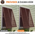 HNYYZL 100 Plastic Hinged Covers, Snap Washer Caps - Brown, Pcs - Shutter Screw Protection (M), Bronze Finish