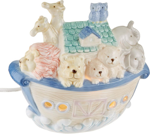5654 6-1/4-Inch Cosmos Ceramic Noah's Ark Night Light