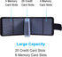 Wisdompro Credit Card Holder, Slim Leather RFID Blocking Wallet, Organizer Case with 20 Card Slot & 6 Small Cells