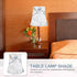 5.9" Kisangel Printed Cloth Lamp Shade, Fabric Floral Lampshade Cover Table Light Cover Replacement for Bedroom Home