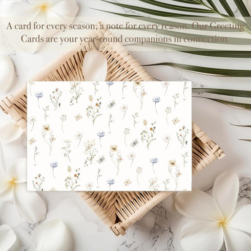 Blank Cards with Envelopes All Occasion, Elegant Floral Design Blank Greeting Cards 4x6, 20 Pack with Matching Envelopes