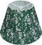 Green Floral Small Lamp Shade - 1 Pack, 5x9x6.2 Inch Empire Pleated