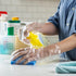 Comfy Package [100 Count Disposable Poly Plastic Gloves for Cooking, Food Prep and Service, Latex & Powder Free