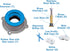 Danco 10879 All-in-One Toilet Installation Kit with Perfect Seal Wax Ring & Zero Cut Bolts, 1-Pack, Blue and Gray