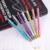 Jxueych 7 Pcs Funny Ballpoint Pen Set Gift for Coworker, Days of The Week Daily Glitter Pen, Black Ink Medium Point