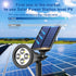 IP65,6500K LED,2 On/Off-1 Pack Solar Lights Outdoor Waterproof Super Bright Lighting Modes, Solar Powered Yard Garden