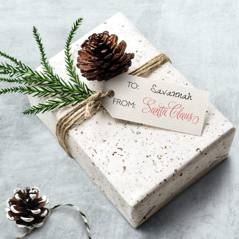 Santa Claus Signature Stamp, 2000 Plus Self Inking Rubber Stamp, Christmas Holiday Stamp in Red Imprint