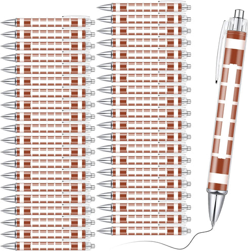 Thenshop 40 Pcs Sports Ballpoint Pens - Comfortable Writing Pens for Adults, Black Ink, Cute Novelty Design