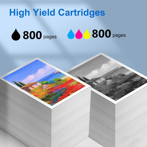 LC404 Ink Cartridges for Brother - 4-Pack (Black, Cyan, Magenta, Yellow) for MFC-J1205W Printers