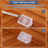 1.7"x0.8"x0.8" 10 PATIKIL Plastic Corner Braces, Pcs L-Shape Shelf Support Corner Brace Nylon Right Angle Brackets