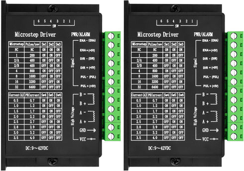 2PCS Stepper Motor Driver Controller - for Nema 17, 23, 14, TB6600 CNC Controller 4A