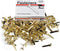 Charles Leonard Fasteners, Round Head, Brass Plated, 3/4 Inch Shank, 8 MM Head, 100-Pack (3R-BP) by Charles Leonard