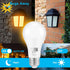 Dusk to Dawn Bug Light Bulbs Outdoor, 1900K Amber Yellow, 800 Lumen, 12W A19 E26, 4-Pack HQ-H020