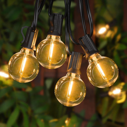 Mlambert G40 Bulbs Dimmable E12 Bulbs, 1W 5W, 2700K, 50Pack, LED Replacement Light for String Lights, Base Shatterproof