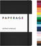 PAPERAGE Dotted Journal Notebook, Black, 160 Pages, Medium 5.6 in x 8 in, Hardcover for Work, School & Bullet Journaling