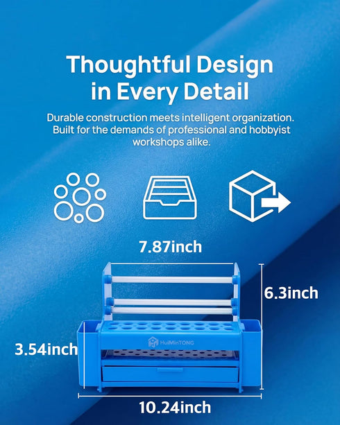 Multifunctional Repair Tool Organizer - ABS Storage Rack with DrawerScrewdriver Slots & Side Compartments
