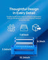 Multifunctional Repair Tool Organizer - ABS Storage Rack with DrawerScrewdriver Slots & Side Compartments