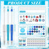 Gueevin 150 Pcs Christmas Beadable Pen for Kids Christmas Classroom Gifts Making Kit Beaded Ballpoint Pen Diamond Spacer Assorted Charms Lobster Clasps Pen for DIY Supplies Kids Birthday(Chic Style) by Gueevin