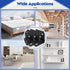 30PCS 180PCS Black L Brackets for Shelves with Screws, Goihgioh Stainless Steel Corner Braces for Wood Metal Small L